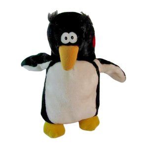 1987 Fundamental Too Squeezem's PENGUIN Plush Stuffed Toy Honks when you Squeeze